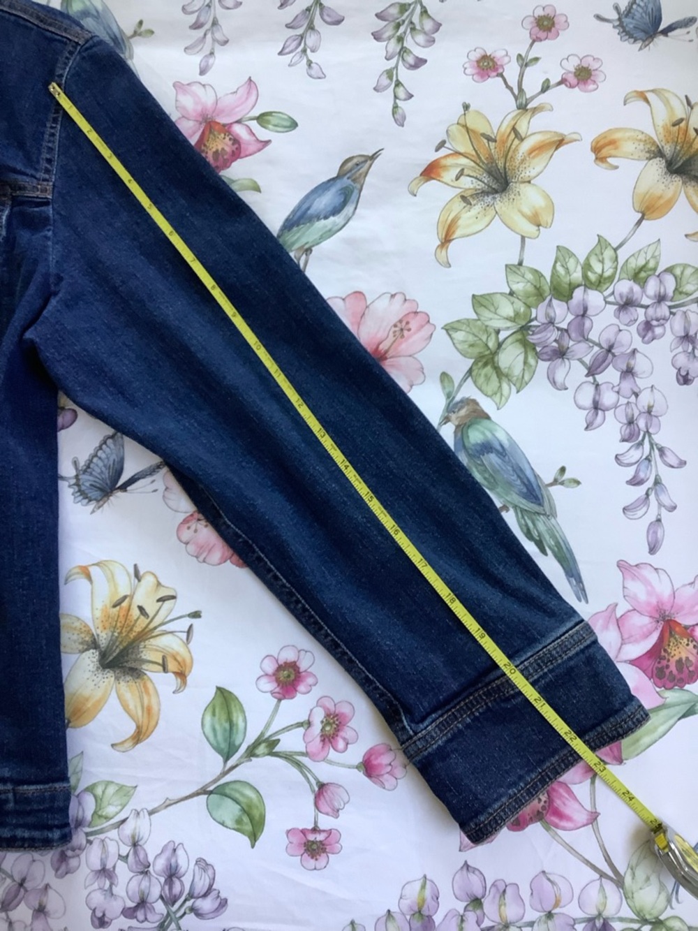 J. Jill Indigo Denim Jacket with Button Front - Picture 5 of 7